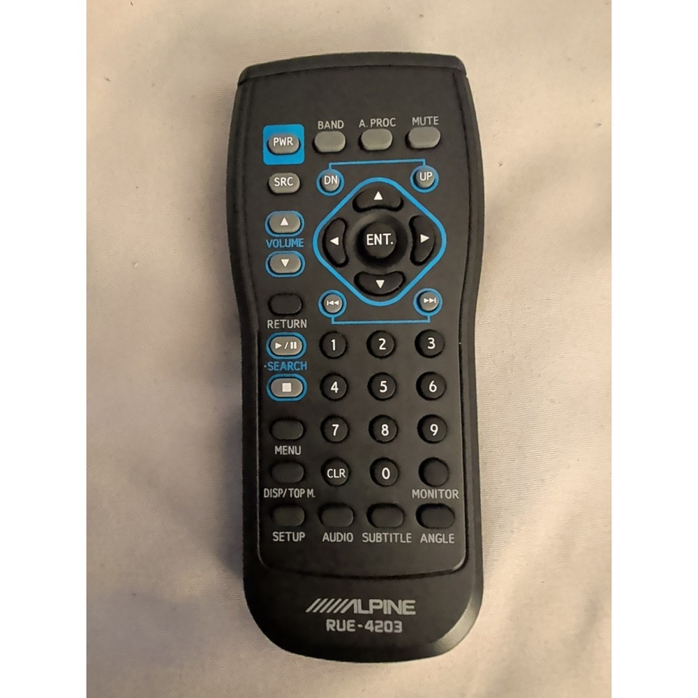 Alpine RUE 4203 Remote Control for Car Audio DVD Monitor Receiver  Tested OEM